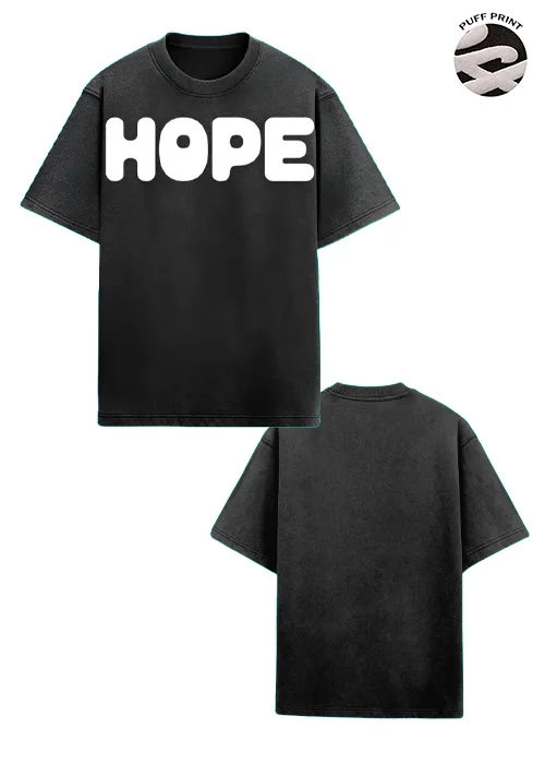 HOPE OVERSIZED FIT HALF T-SHIRT
