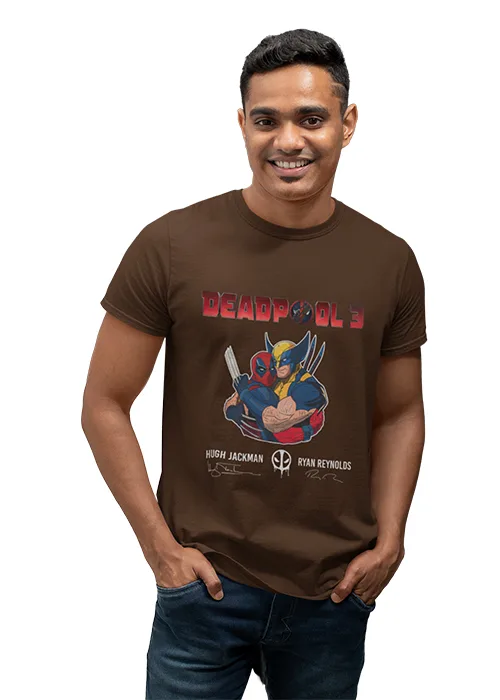 "DEADPOOL 3" Graphic printed MEN's ROUND NECK HALF SLEEVE T SHIRT - Image 5