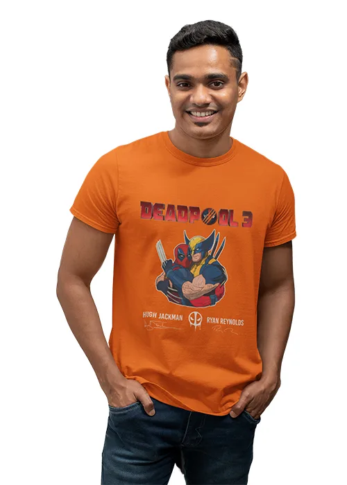 "DEADPOOL 3" Graphic printed MEN's ROUND NECK HALF SLEEVE T SHIRT - Image 4