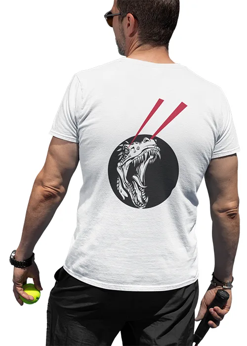 "EXTINCTED WORLD" Graphic printed MEN's ROUND NECK HALF SLEEVE T SHIRT - Image 2