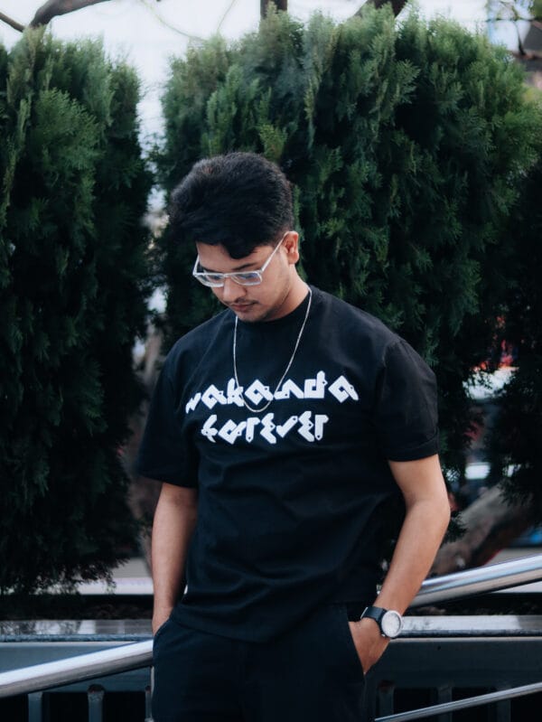 WAKANDA FOREVER OVERSIZED FIT HALF SLEEVE T-SHIRT - Image 2