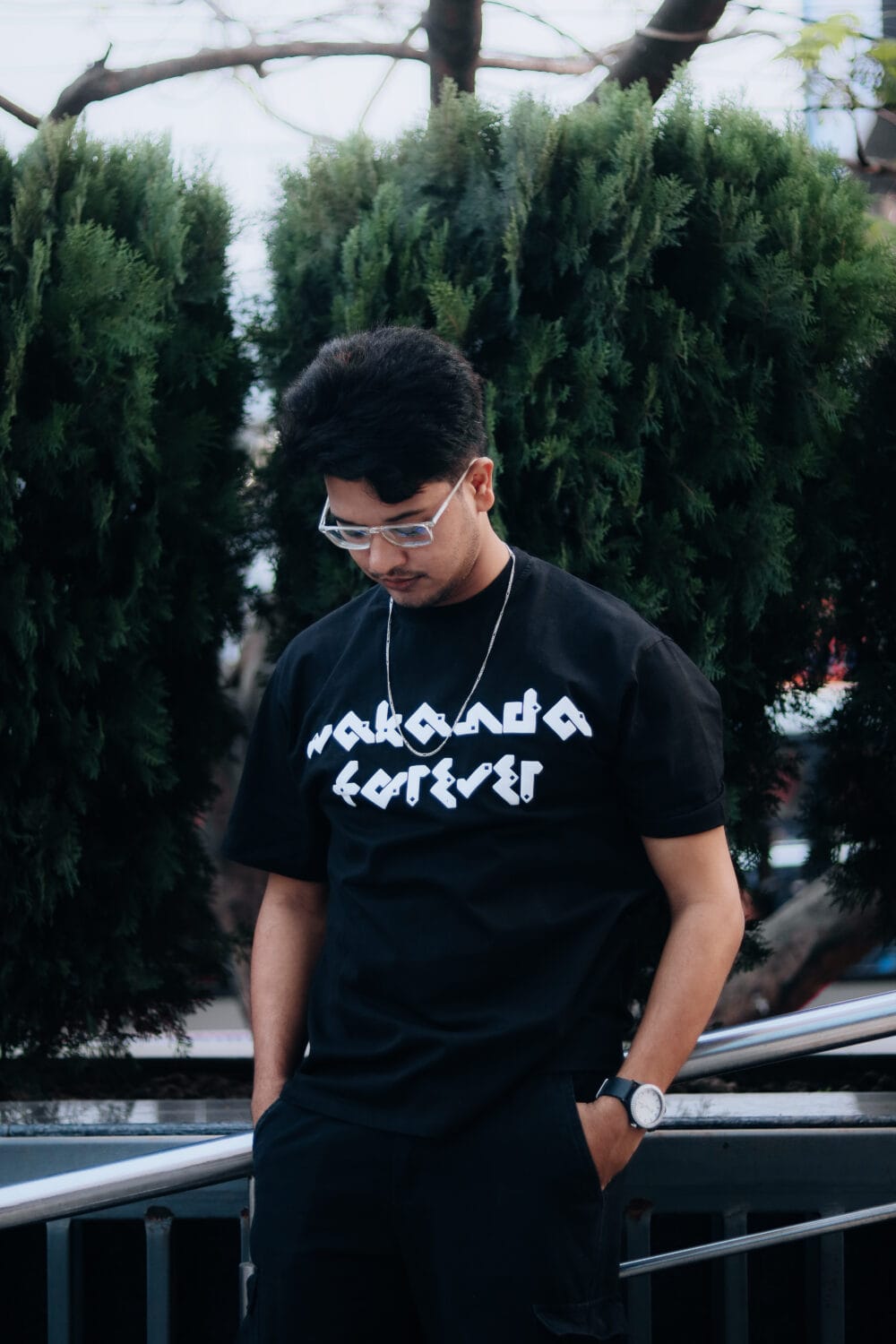 WAKANDA FOREVER OVERSIZED FIT HALF SLEEVE T-SHIRT - Image 3