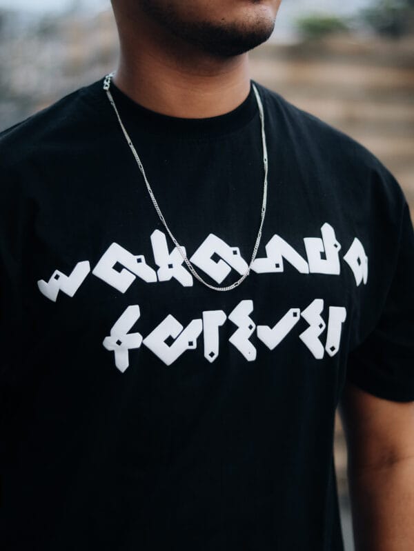 WAKANDA FOREVER OVERSIZED FIT HALF SLEEVE T-SHIRT - Image 5