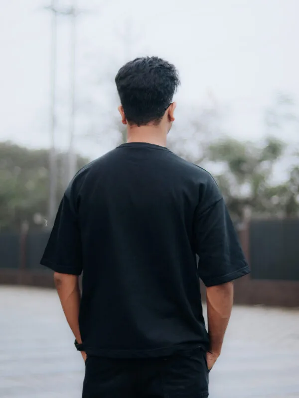 DARK KNIGHT OVERSIZED FIT HALF SLEEVE T-SHIRT - Image 5