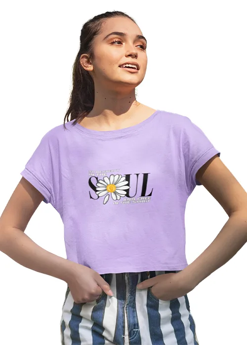 "SOUL" Graphic Printed WOMEN's CROP TOP - Image 5