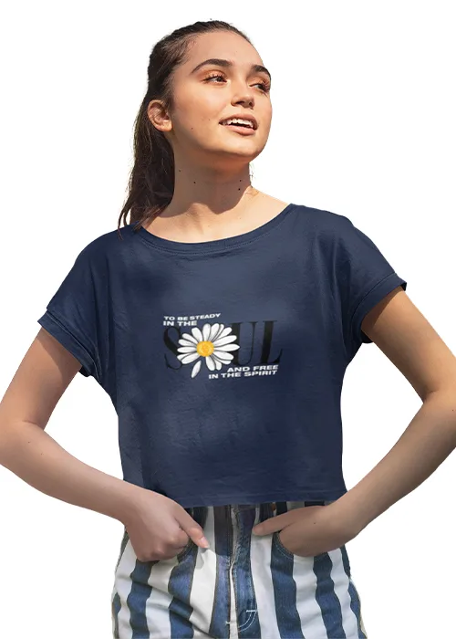 "SOUL" Graphic Printed WOMEN's CROP TOP - Image 8