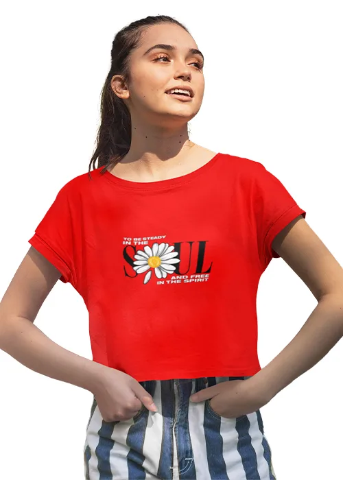 "SOUL" Graphic Printed WOMEN's CROP TOP - Image 6