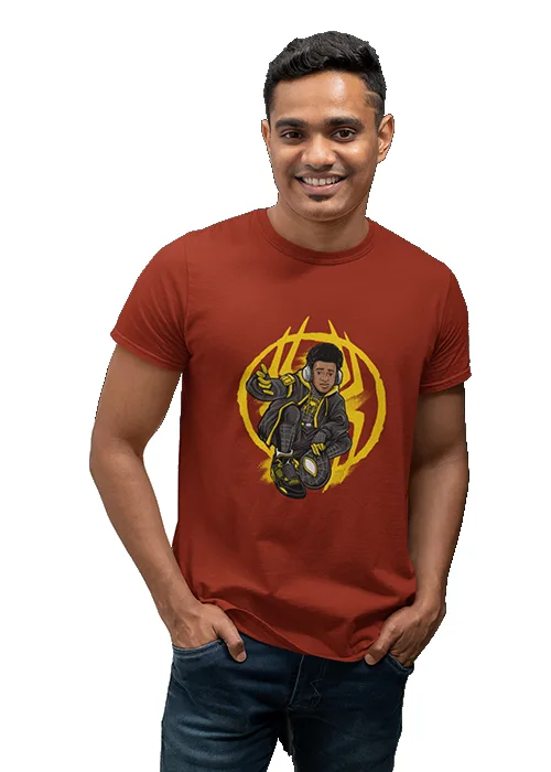 "SPIDER-MAN" Graphic printed MEN's ROUND NECK HALF SLEEVE T SHIRT - Image 9