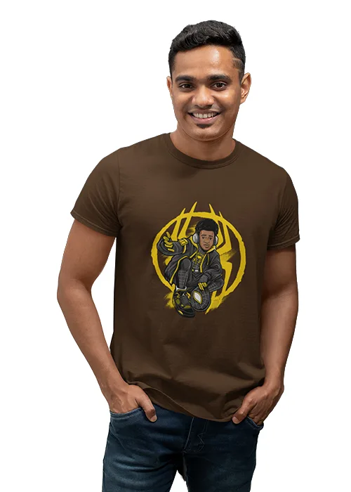 "SPIDER-MAN" Graphic printed MEN's ROUND NECK HALF SLEEVE T SHIRT - Image 2