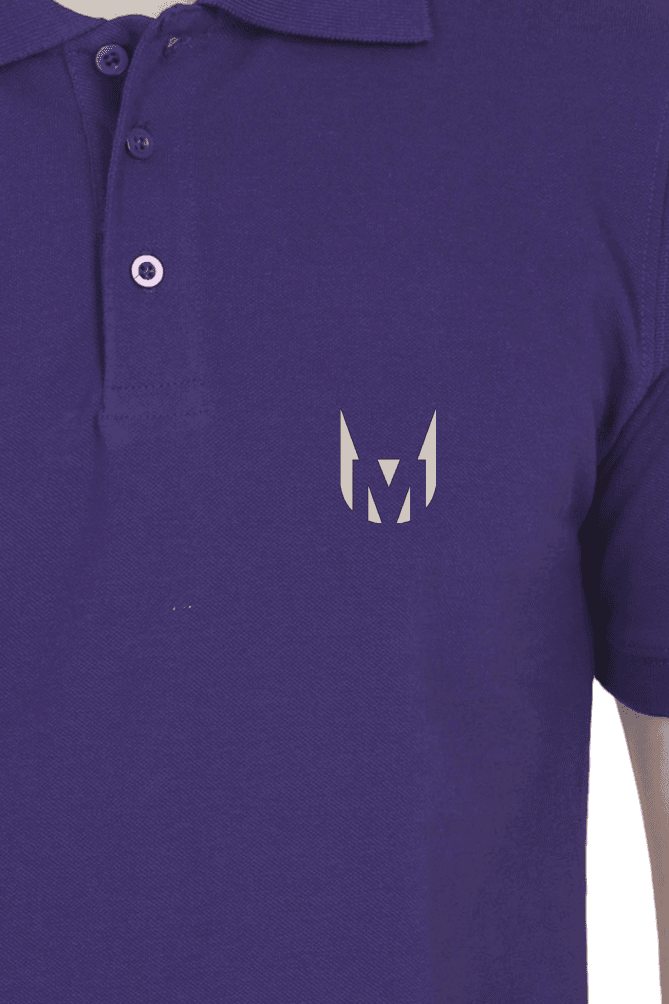 MEN's POLO T-SHIRT (PURPLE) - Image 2