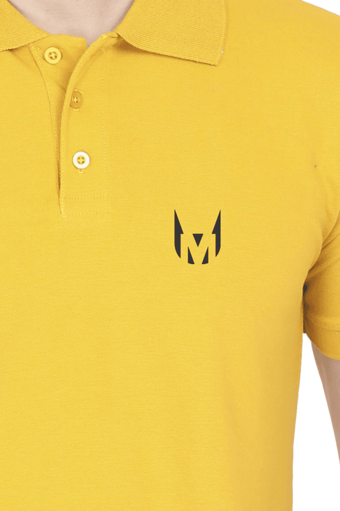 MEN's POLO T-SHIRT (MUSTARD YELLOW) - Image 2