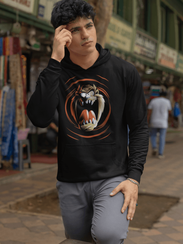 TAZ THE TASMANIAN DEVIL Men's Hoodie (Black)