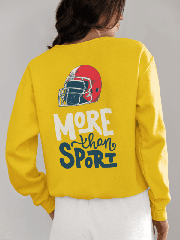 Woman wearing MORE THAN SPORT WOMEN's SWEATSHIRT