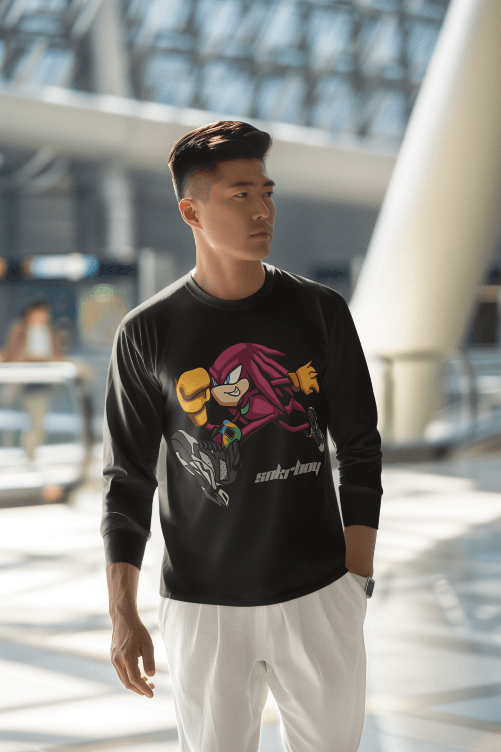 SNEAKER BOY MEN's ROUND NECK FULL SLEEVE T-SHIRT