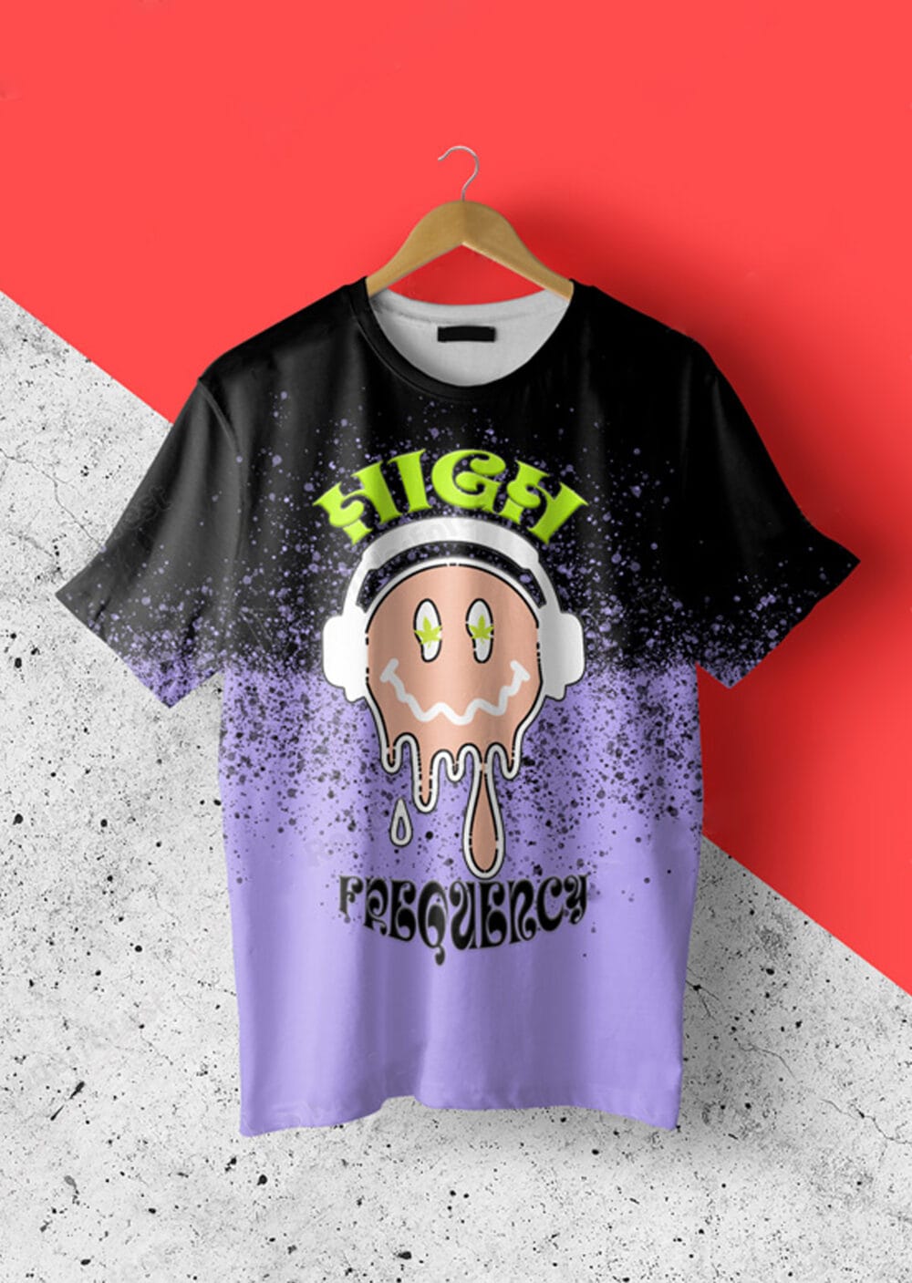 UM : HIGH FREQUENCY OVERSIZED FIT T-SHIRT