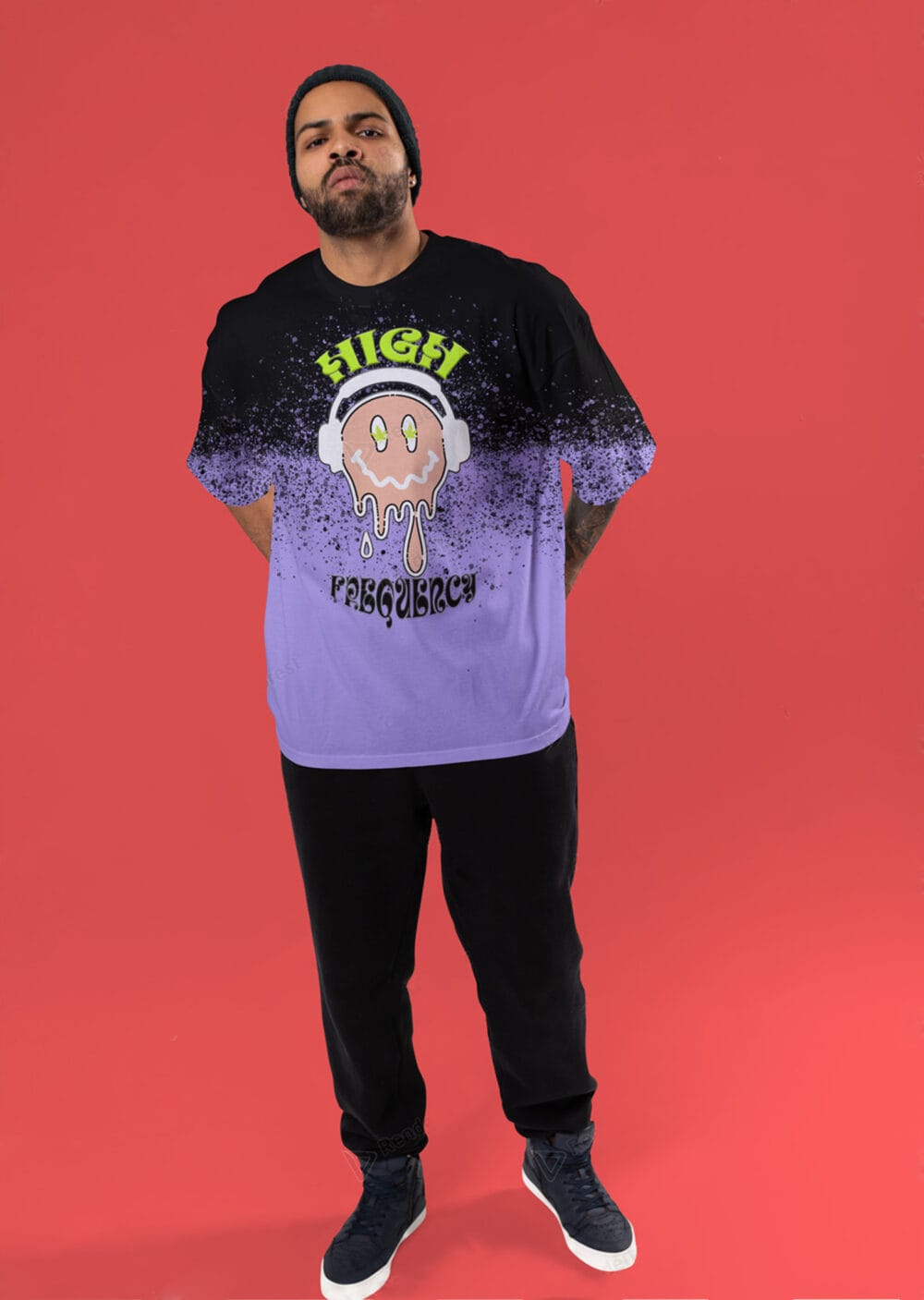 UM : HIGH FREQUENCY OVERSIZED FIT T-SHIRT - Image 2