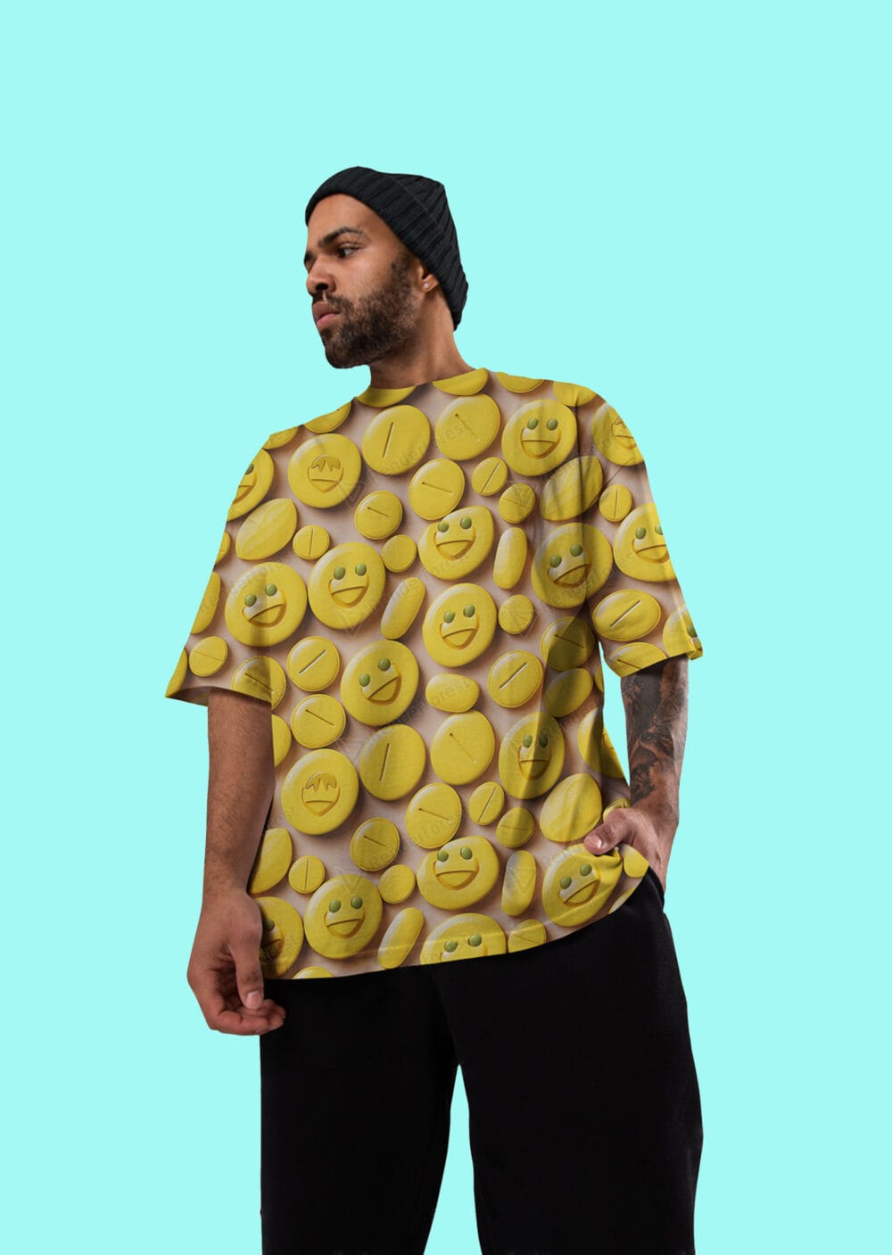 HAPPY PILLZ OVERSIZED FIT T-SHIRT - Image 3